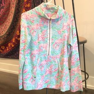 Lily Pulitzer 3/4 lobster pullover